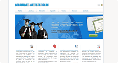 Desktop Screenshot of certificate-attestation.in